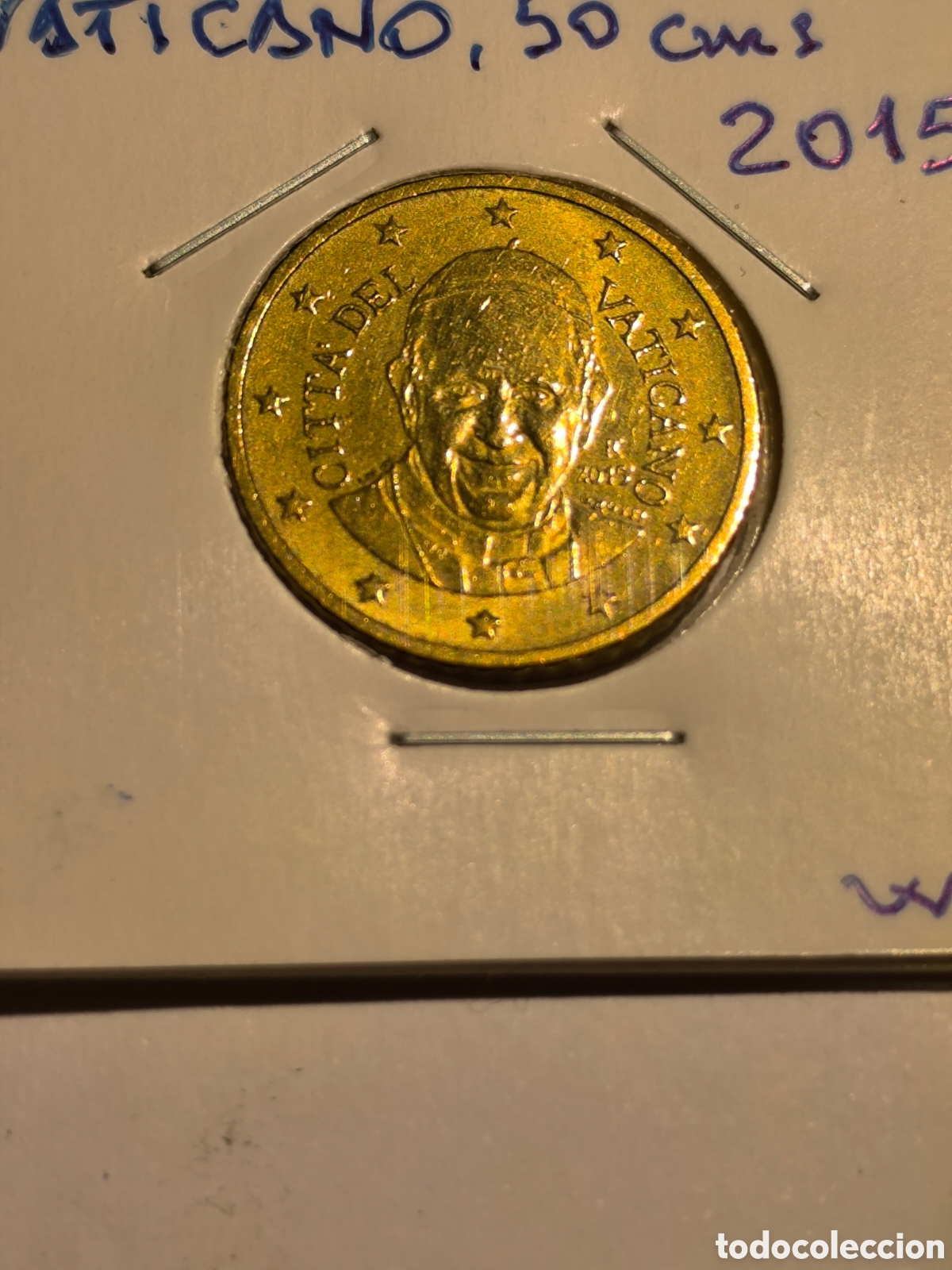 Monedas antiguas de Europa: Moneda 50 CMS Vaticano 2015 MBC - Foto 1