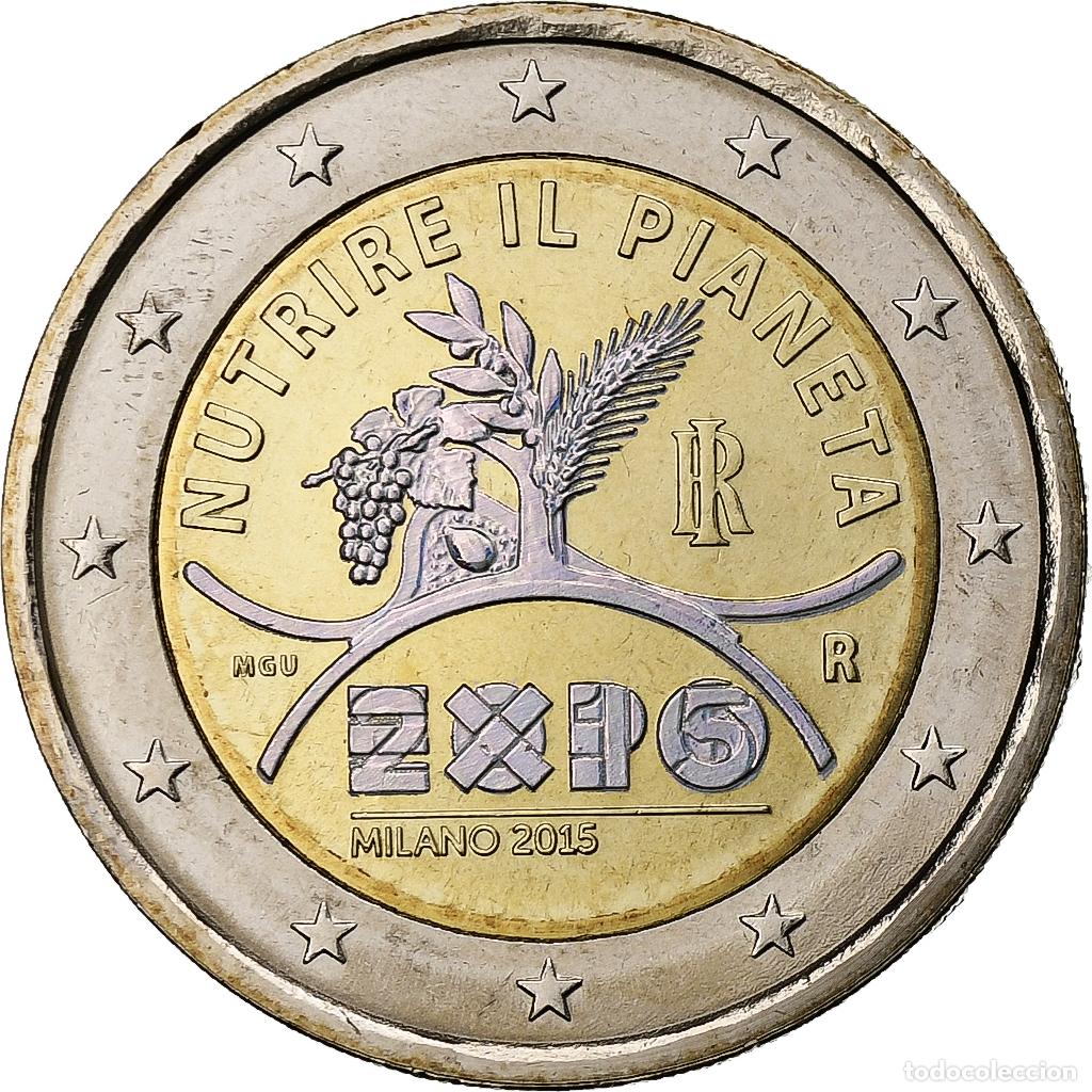 Alte M&uuml;nzen aus Europa: [#1308833] Italia, 2 Euro, Expo Milano, Iridescent, 2015, Rome, Bimet&aacute;lico, SC