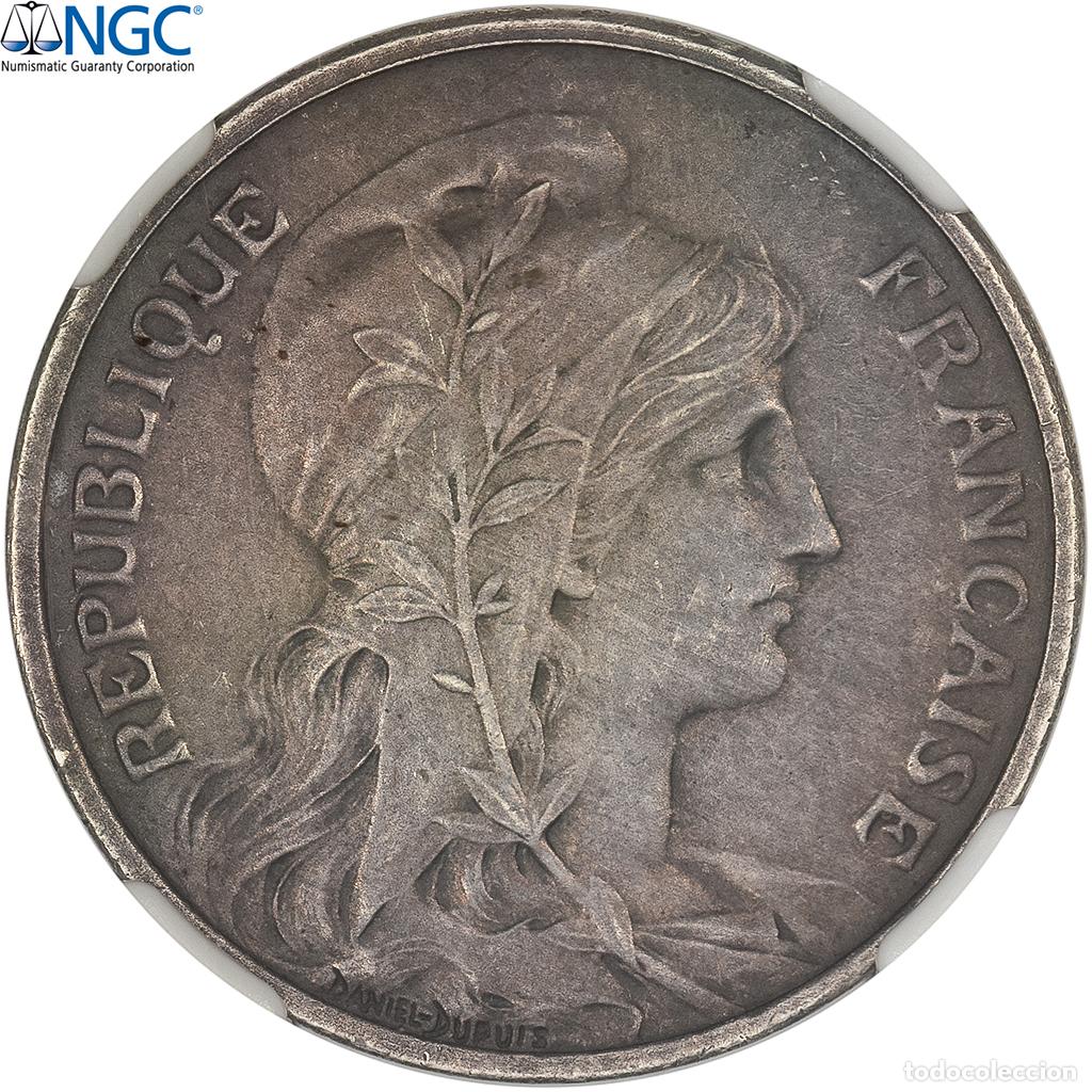 Monete antiche di Europa: [#981626] Francia, 5 Centimes, Daniel-Dupuis, ND (1897), Paris, Pattern, Plata, NGC, MS61