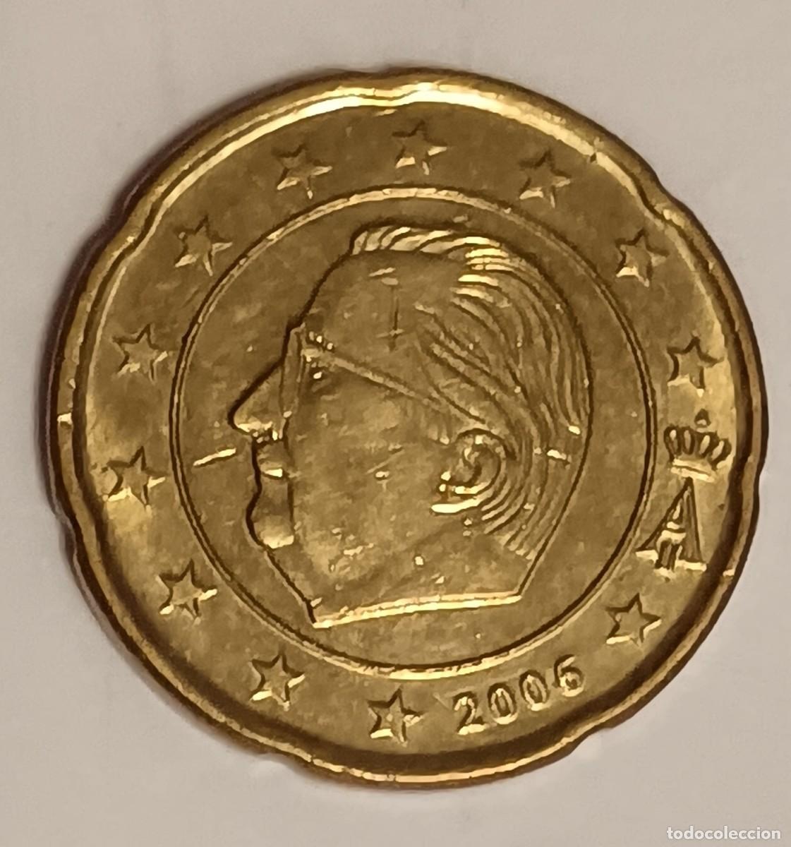 Moedas antigas da Europa: B&eacute;lgica-20 cent-2006-460