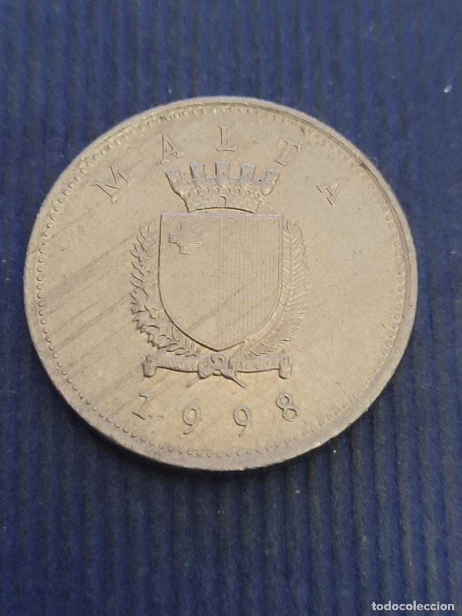 Monedas antiguas de Europa: Moneda 10 centavos 1998 Malta - Foto 1