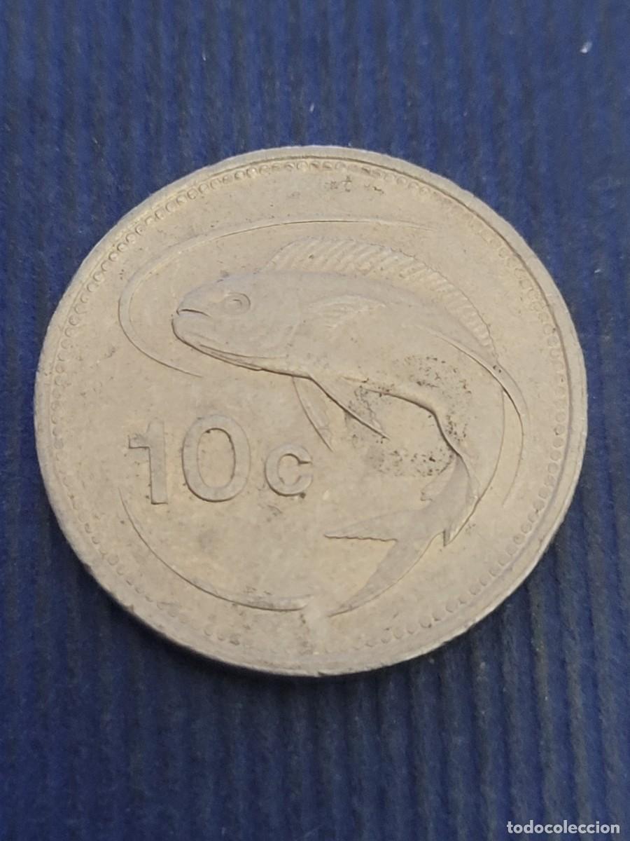 Monedas antiguas de Europa: Moneda 10 centavos 1998 Malta - Foto 2