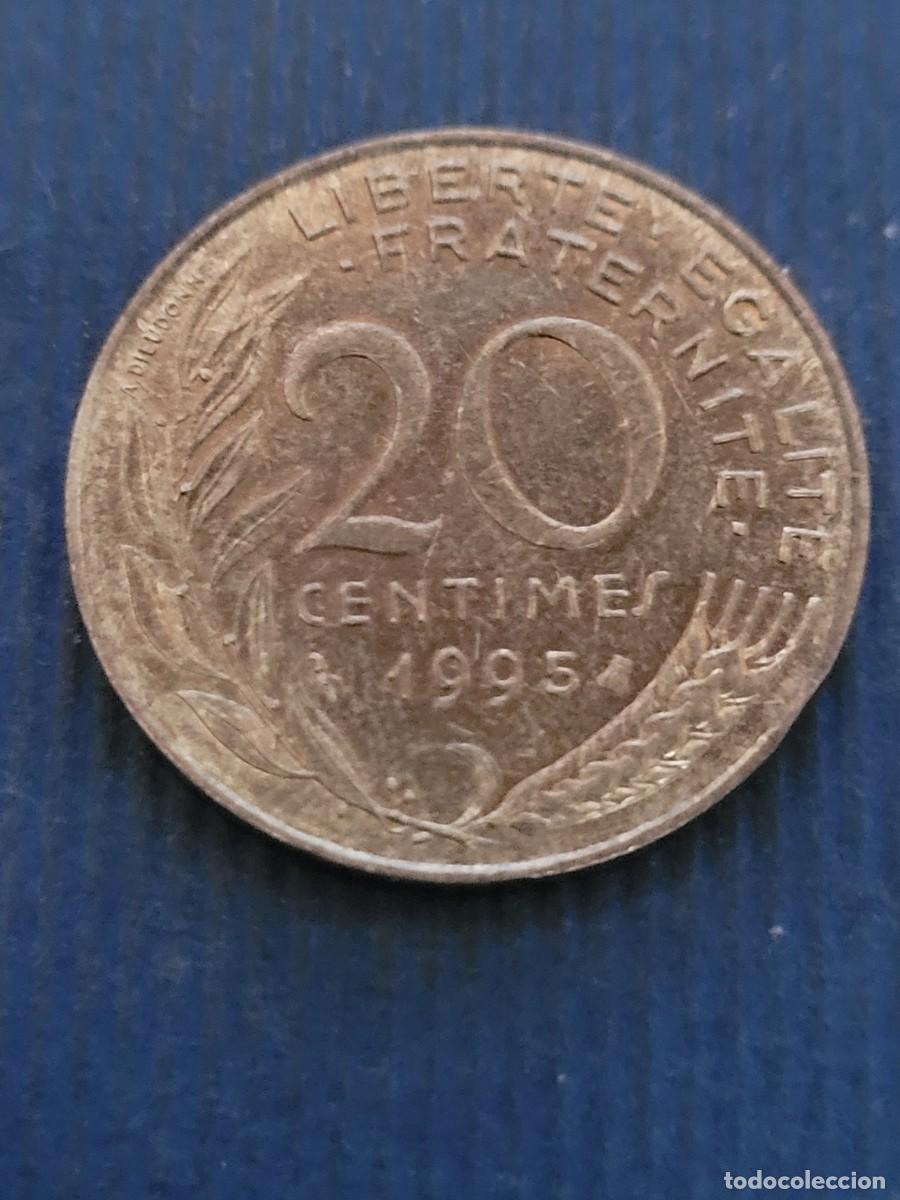 Monedas antiguas de Europa: Moneda 20 c&eacute;ntimos 1995 Francia - Foto 2