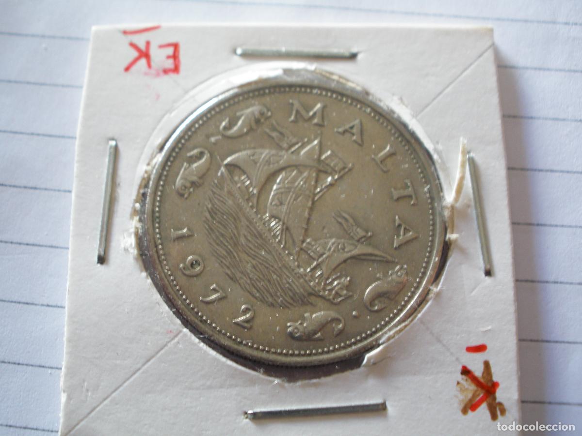Monedas antiguas de Europa: MONEDA DE 10 CENTAVOS DE MALTA 1972 - Foto 3