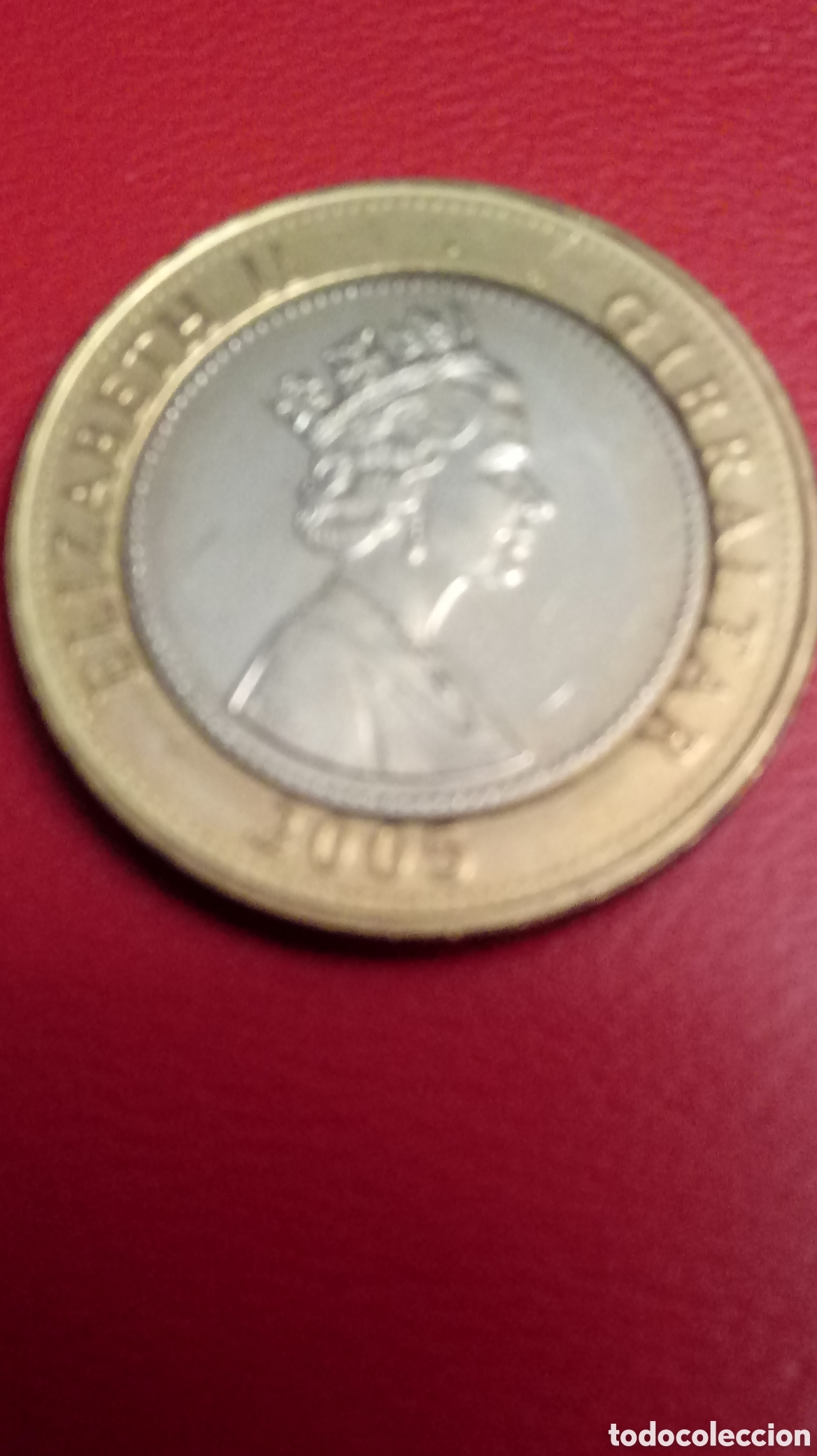 Monedas antiguas de Europa: Moneda de Gibraltar 2 libras 2005 - Foto 2
