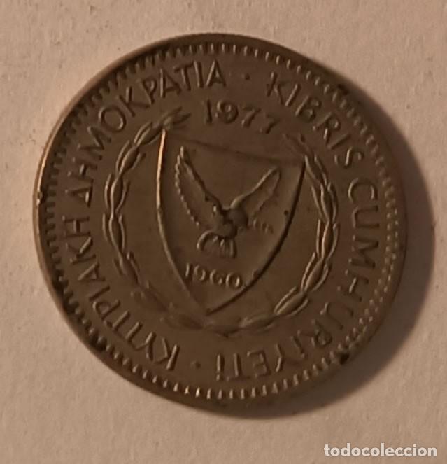 Monedas antiguas de Europa: Moneda 25 Mils - Chipre - 1977 - Foto 1
