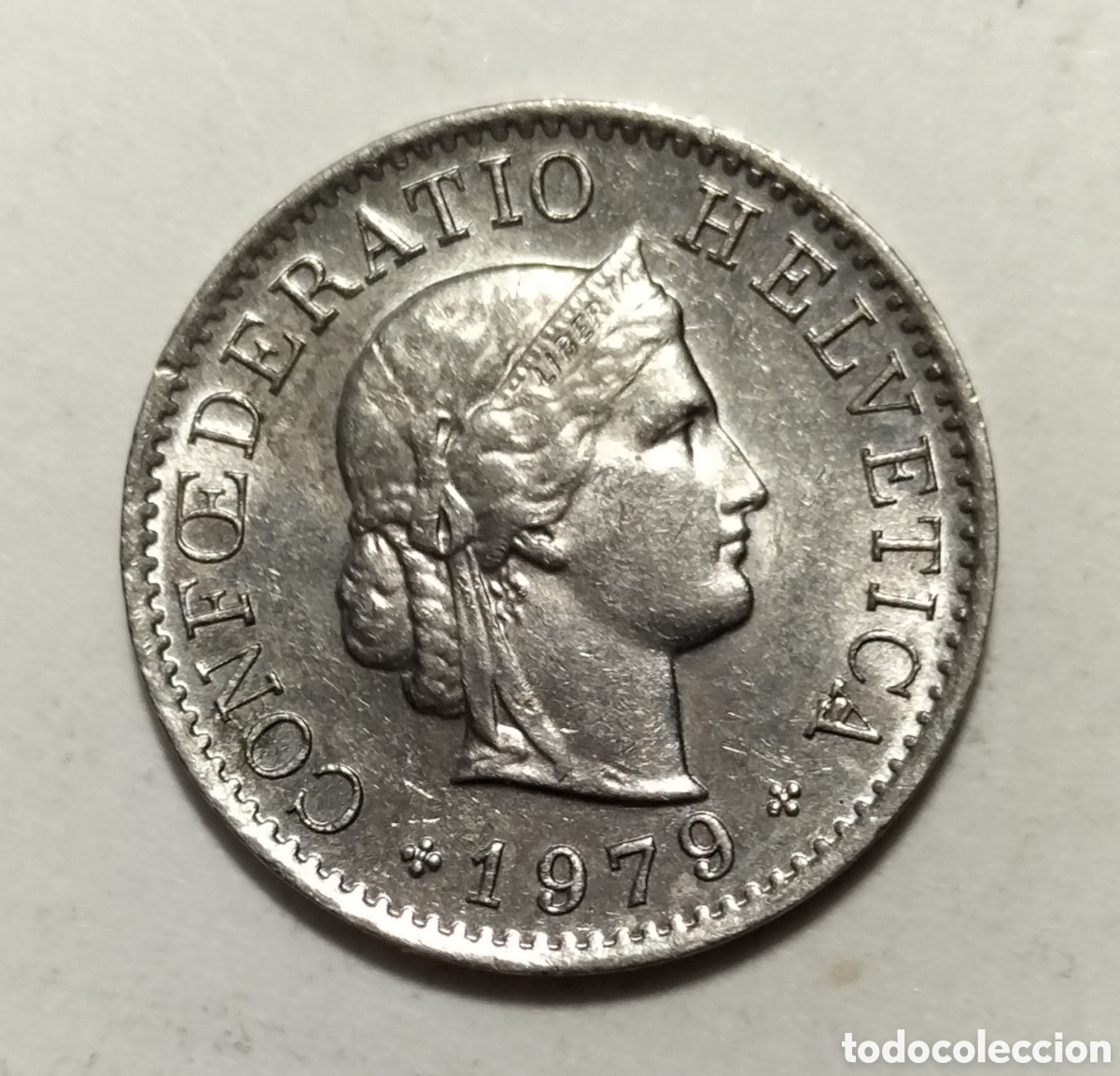 Monedas antiguas de Europa: Moneda 5 c&eacute;ntimos 1979 Suiza