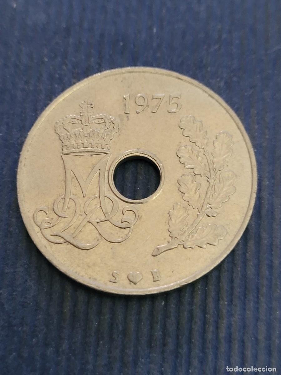 Monedas antiguas de Europa: Moneda 25 ore 1975 Dinamarca - Foto 1