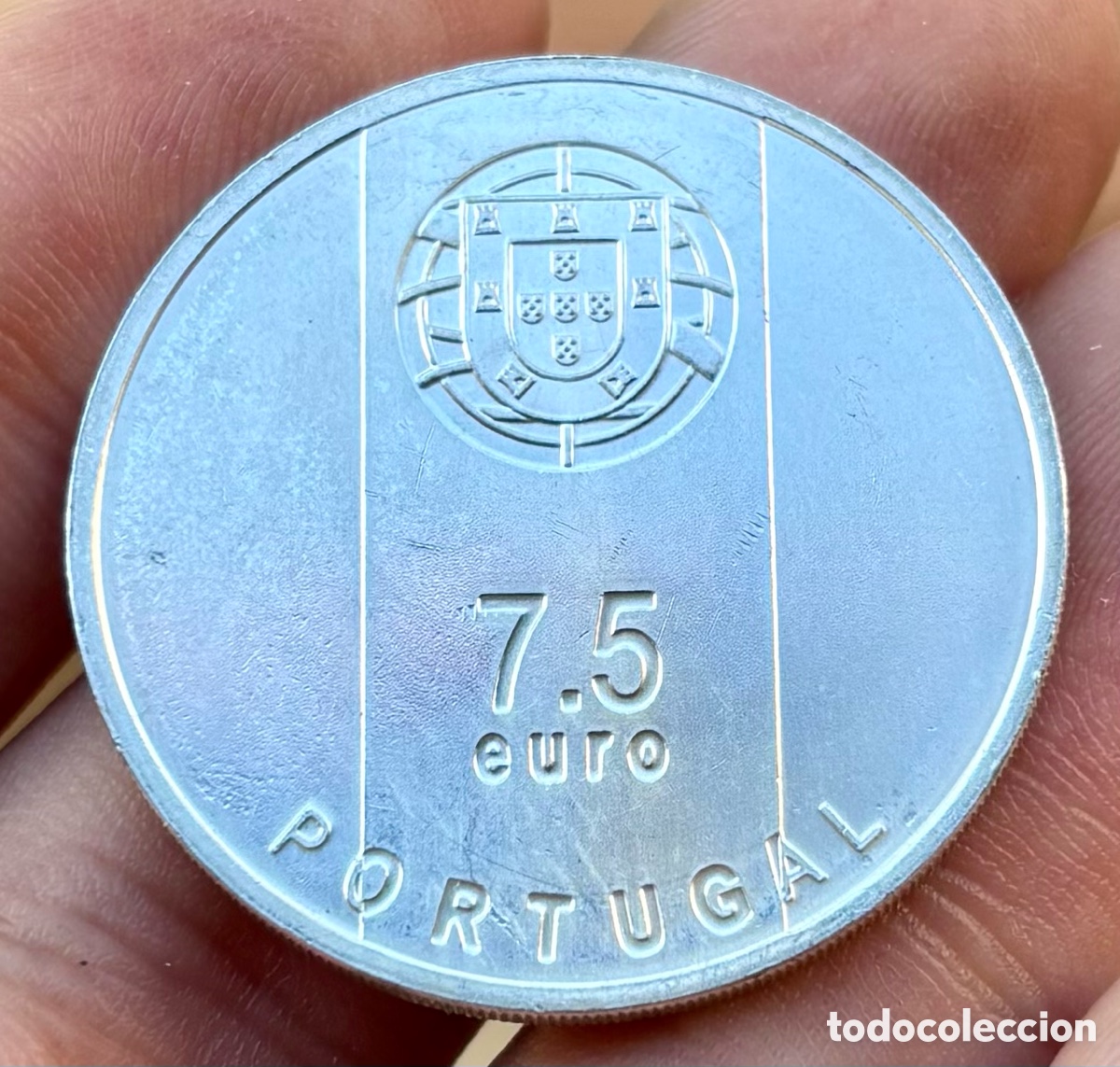 Alte M&uuml;nzen aus Europa: Moneda PLATA PORTUGAL 7,5 Euros 2020. &euro;