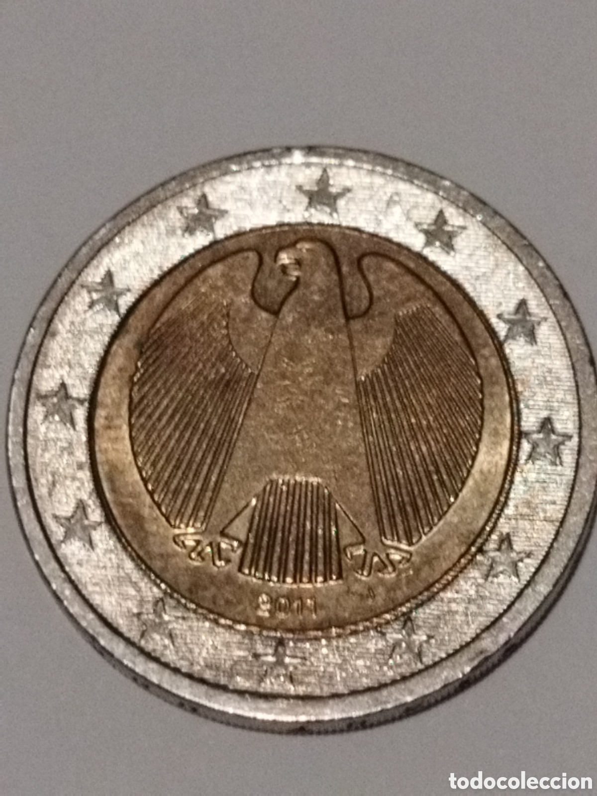 Alte M&uuml;nzen aus Europa: Alemania 2 euros de 2011 j km#258 Hamburgo