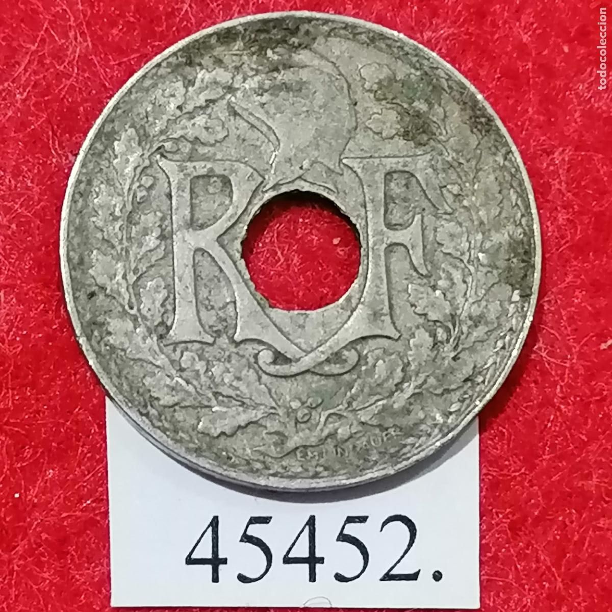 Monedas antiguas de Europa: Francia 10 c&eacute;ntimos 1924 - Foto 2