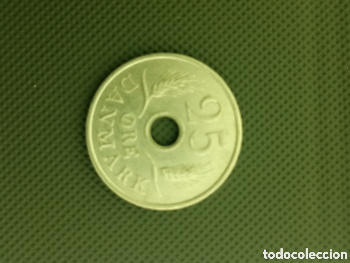 Monedas antiguas de Europa: ❇️ DINAMARCA 25 ORE 1972 ❇️ - Foto 2