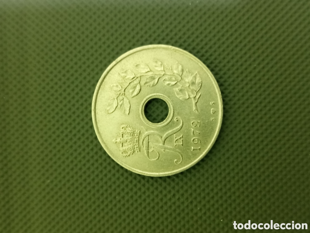 Monedas antiguas de Europa: ❇️ DINAMARCA 25 ORE 1972 ❇️ - Foto 1