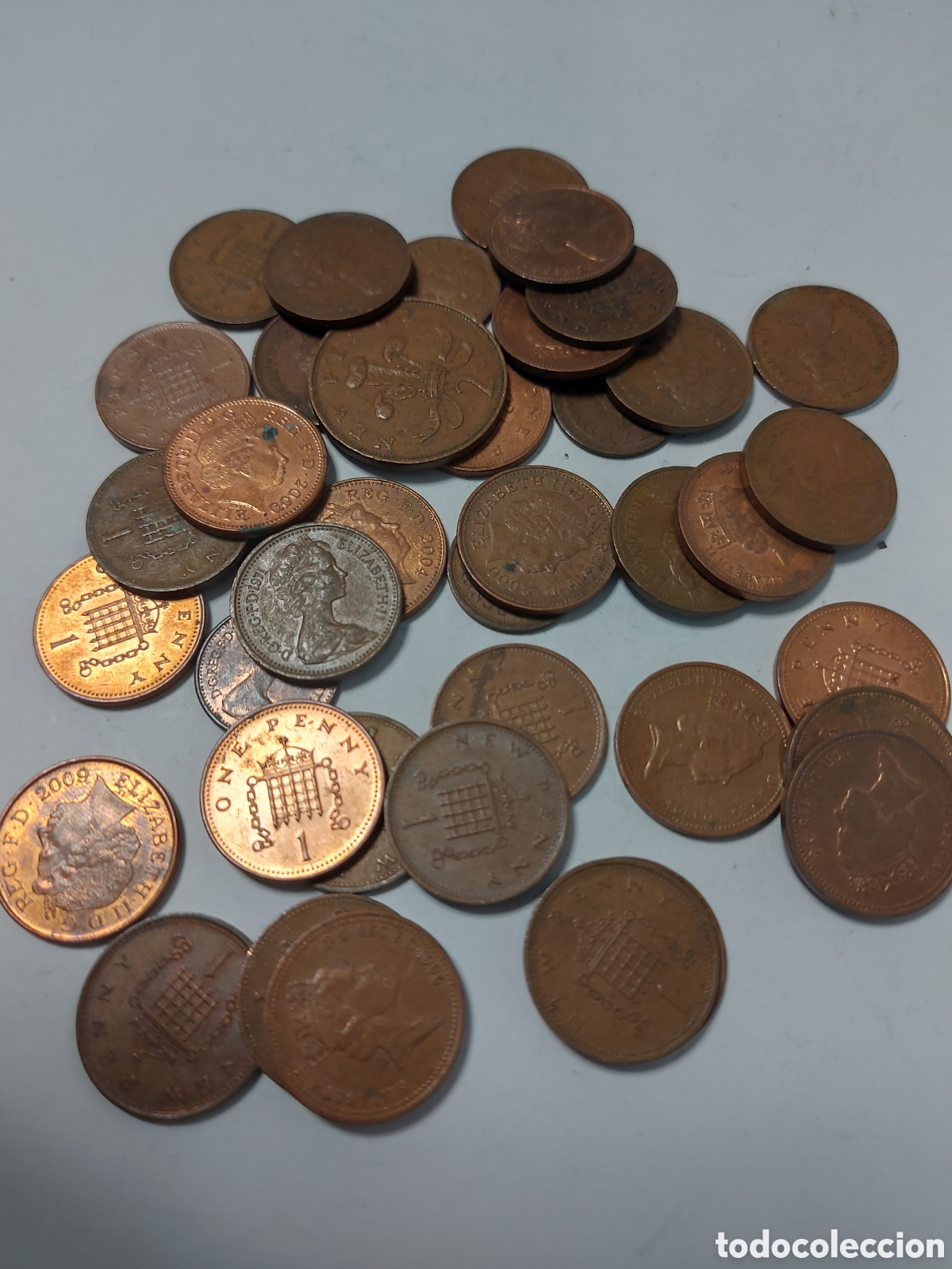 Monedas antiguas de Europa: Lote 40 monedas Inglaterra - Foto 2