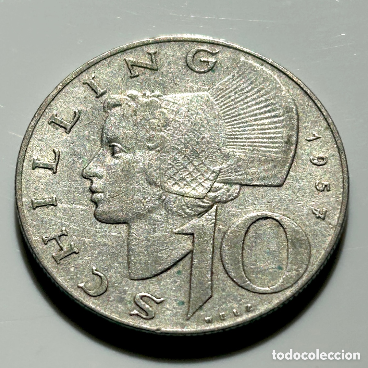 Monedas antiguas de Europa: Austria. 10 chelines 1957 - Foto 2
