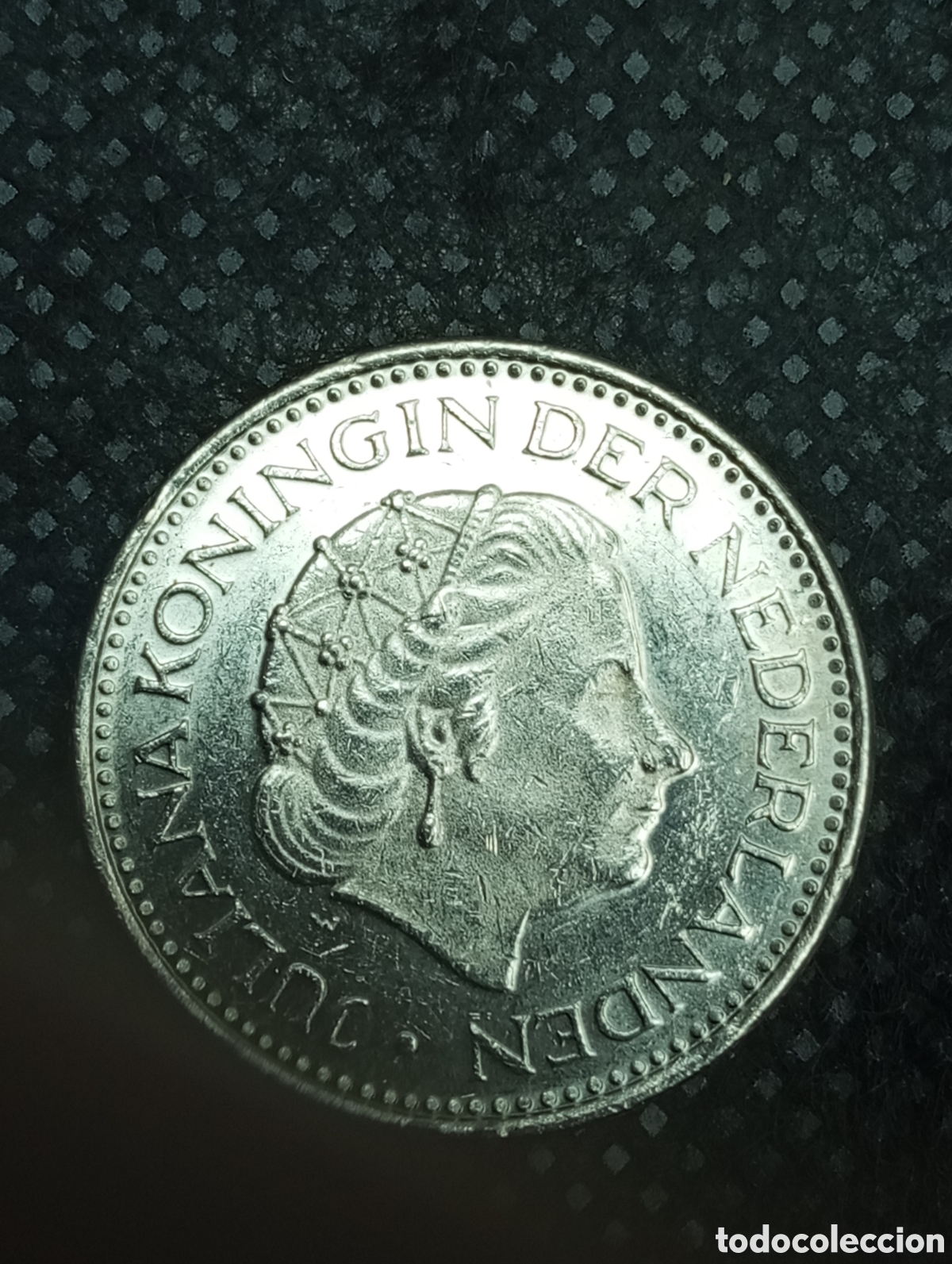 Monete antiche di Europa: moneda holanda 1 gulden 1977