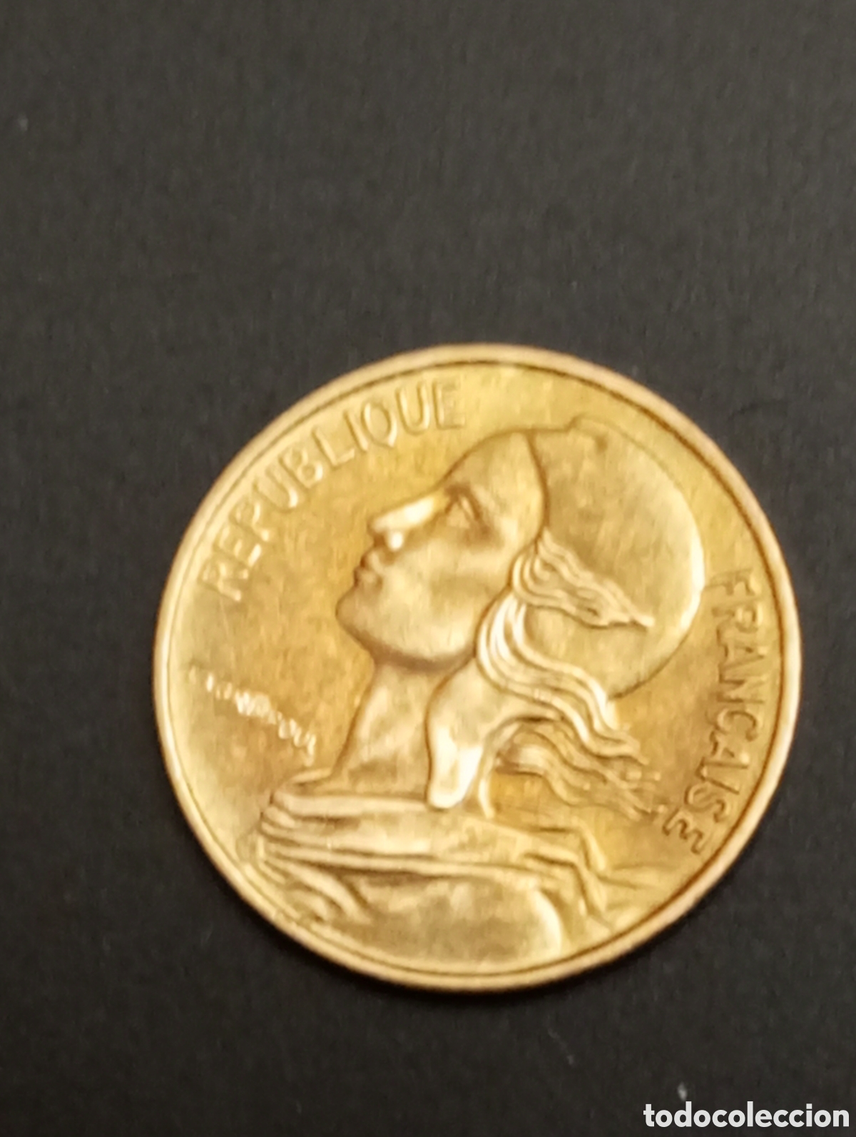 Alte M&uuml;nzen aus Europa: Moneda Francia 5 c&eacute;ntimos 1976