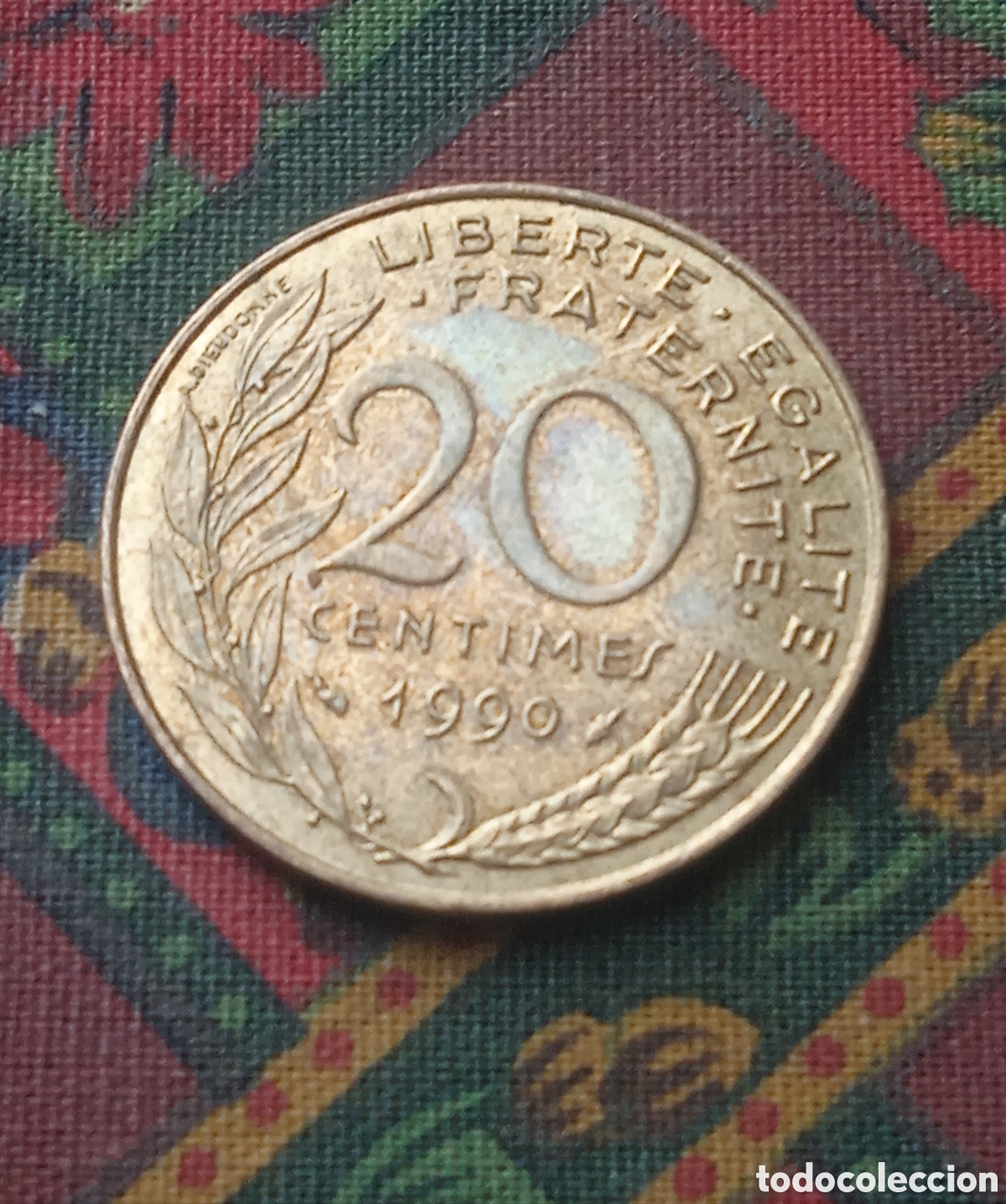 Monedas antiguas de Europa: Moneda 20 C&eacute;ntimos Francia 1990 - Foto 2
