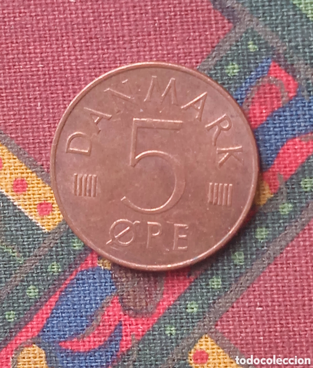Monedas antiguas de Europa: Moneda Dinamarca 5 &Ouml;re 1978 - Foto 2