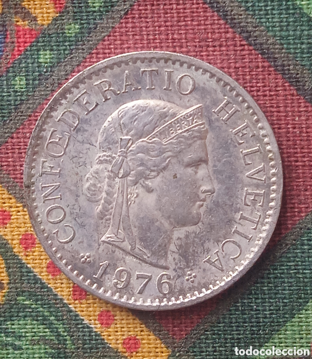 Monedas antiguas de Europa: Moneda 5 C&eacute;ntimos Suiza 1976 - Foto 1