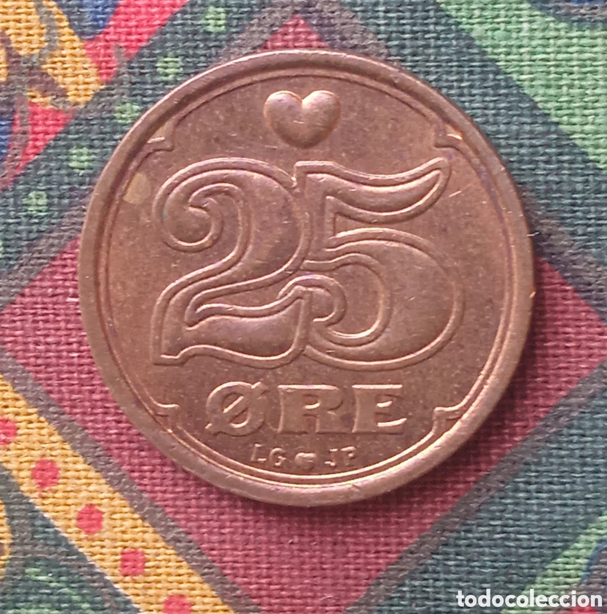 Monedas antiguas de Europa: Moneda 25 &Ouml;re Dinamarca 1995 - Foto 1