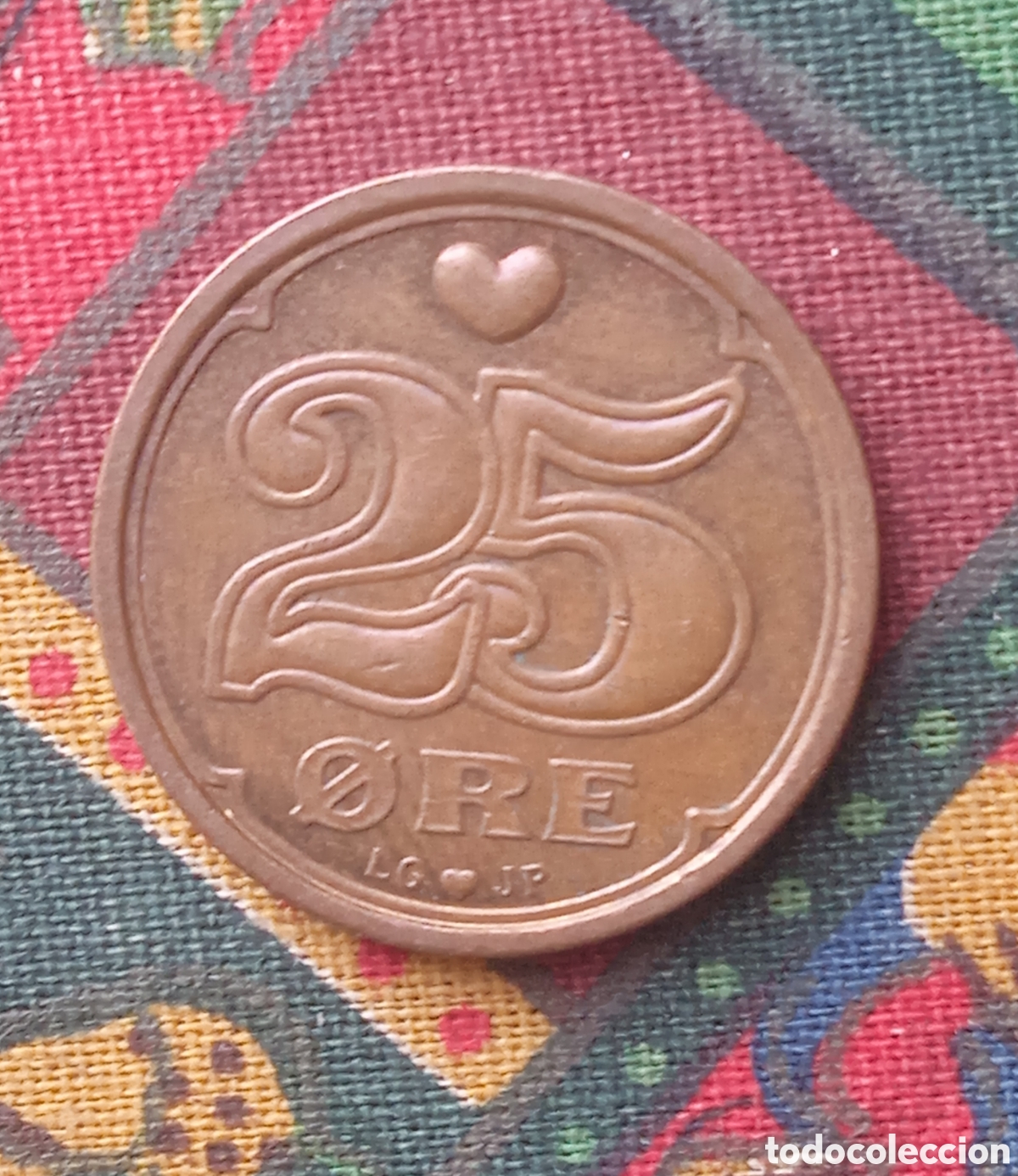 Monedas antiguas de Europa: Moneda 25 &Ouml;re Dinamarca 1996 - Foto 1