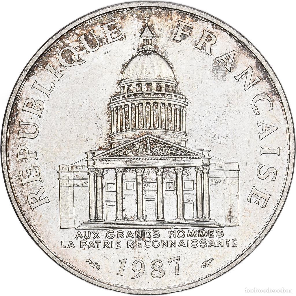 Monedas antiguas de Europa: [#1166849] Francia, 100 Francs, Panth&eacute;on, 1987, Paris, Plata, EBC, KM:951.1