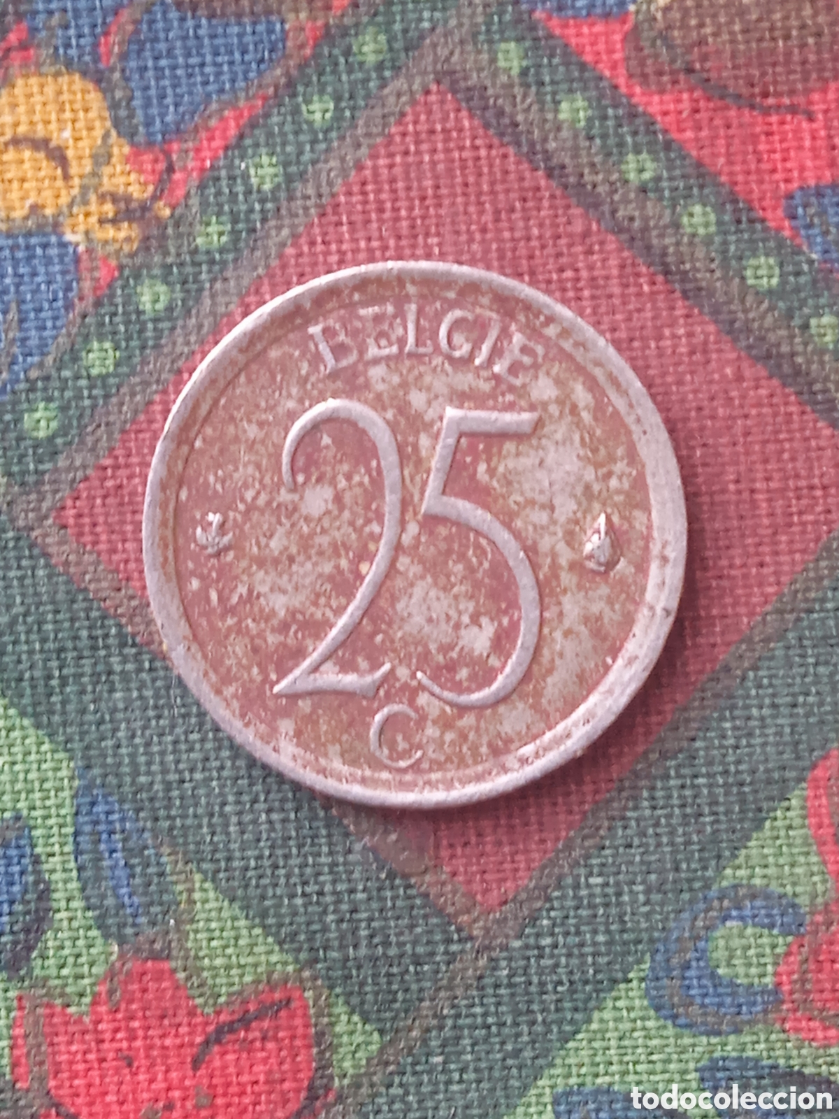 Monedas antiguas de Europa: Moneda 25 C&eacute;ntimos B&eacute;lgica 1966 - Foto 1