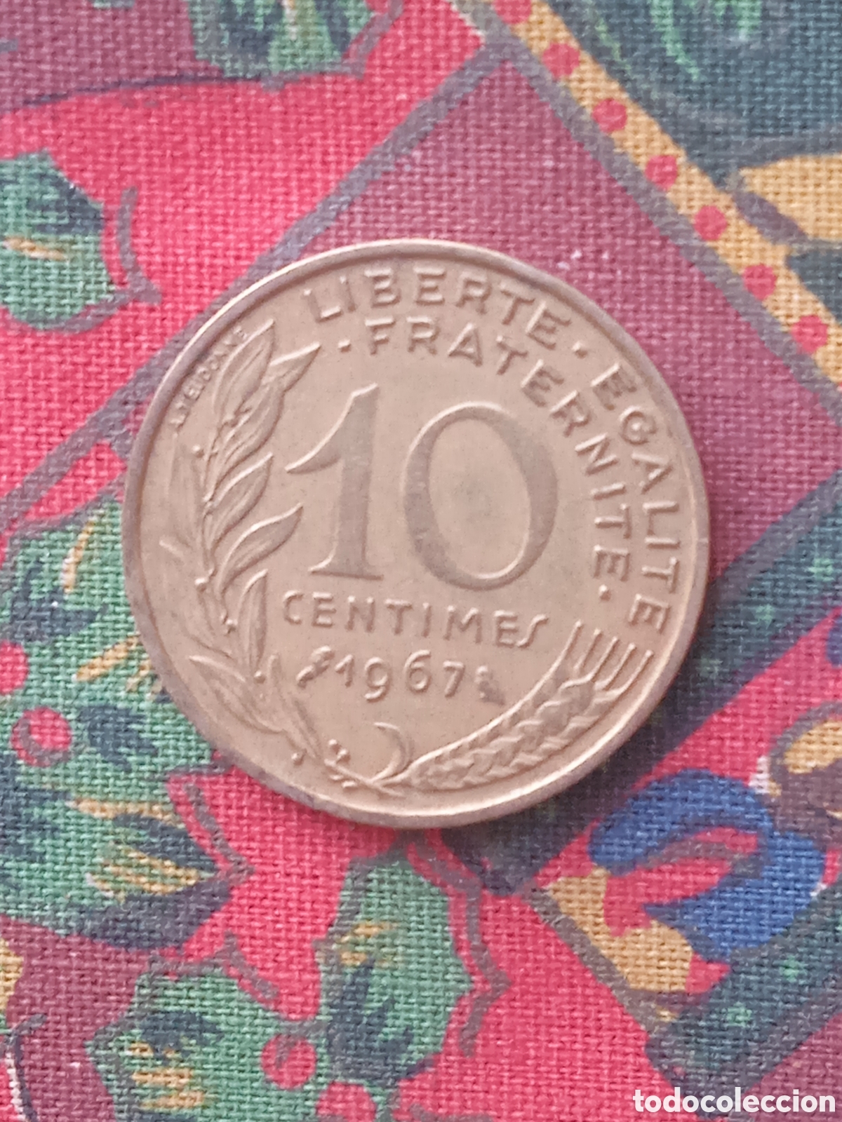 Monedas antiguas de Europa: Moneda 10 C&eacute;ntimos Francia 1967 - Foto 2