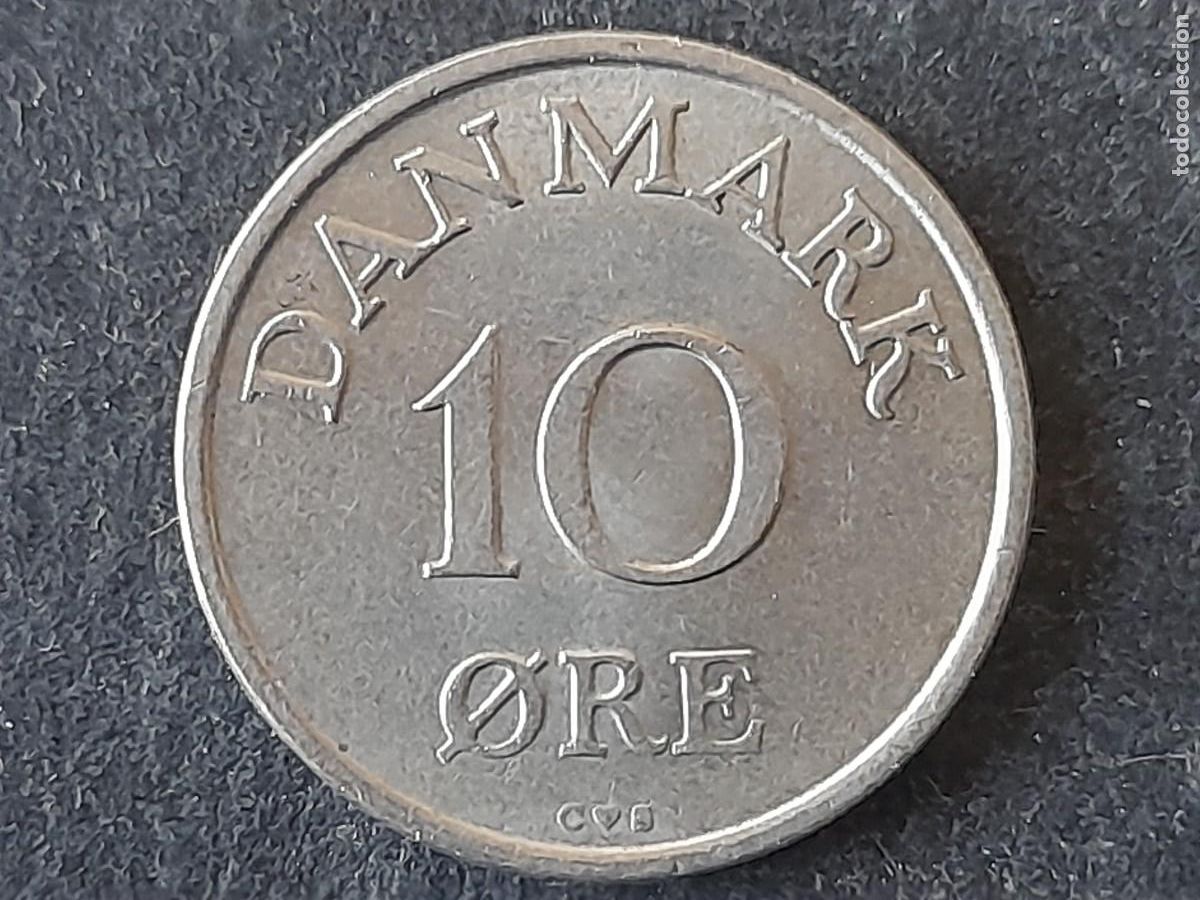 Alte M&uuml;nzen aus Europa: Moneda Reino de Dinamarca 10 Ore 1960 KM 841 EBC periodo rey Federico IX