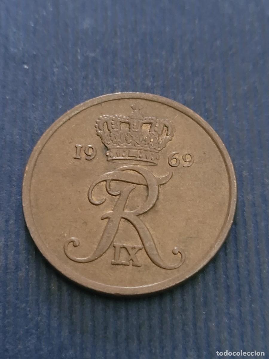 Monedas antiguas de Europa: Moneda 5 ore 1969 Dinamarca - Foto 1
