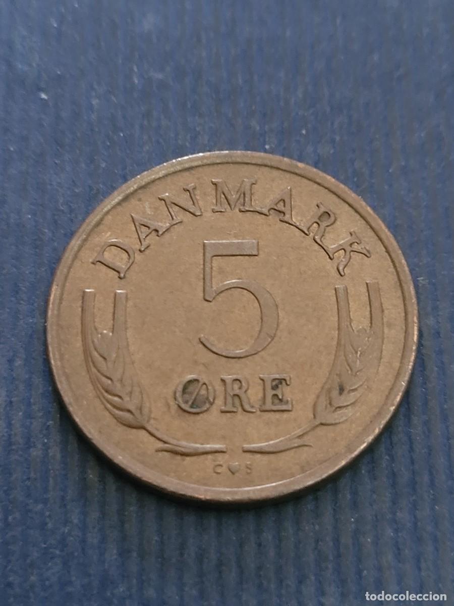 Monedas antiguas de Europa: Moneda 5 ore 1969 Dinamarca - Foto 2