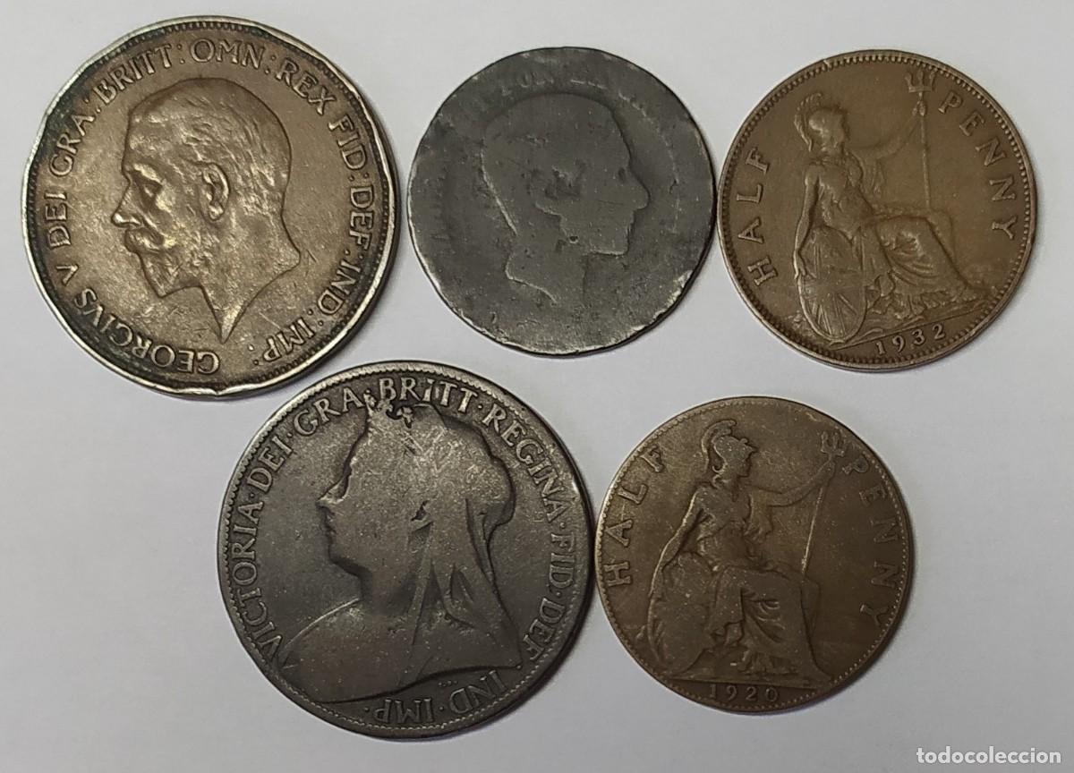 Monedas antiguas de Europa: LOTE MONEDAS INGLATERRA - Foto 2