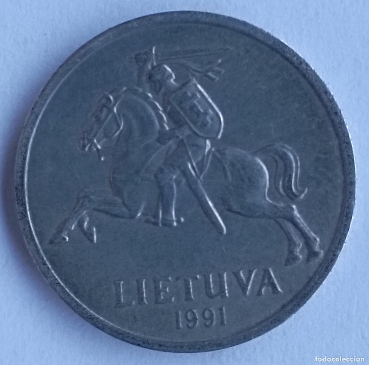 Monedas antiguas de Europa: Moneda de Lituania 1 centas de 1991 - Foto 1