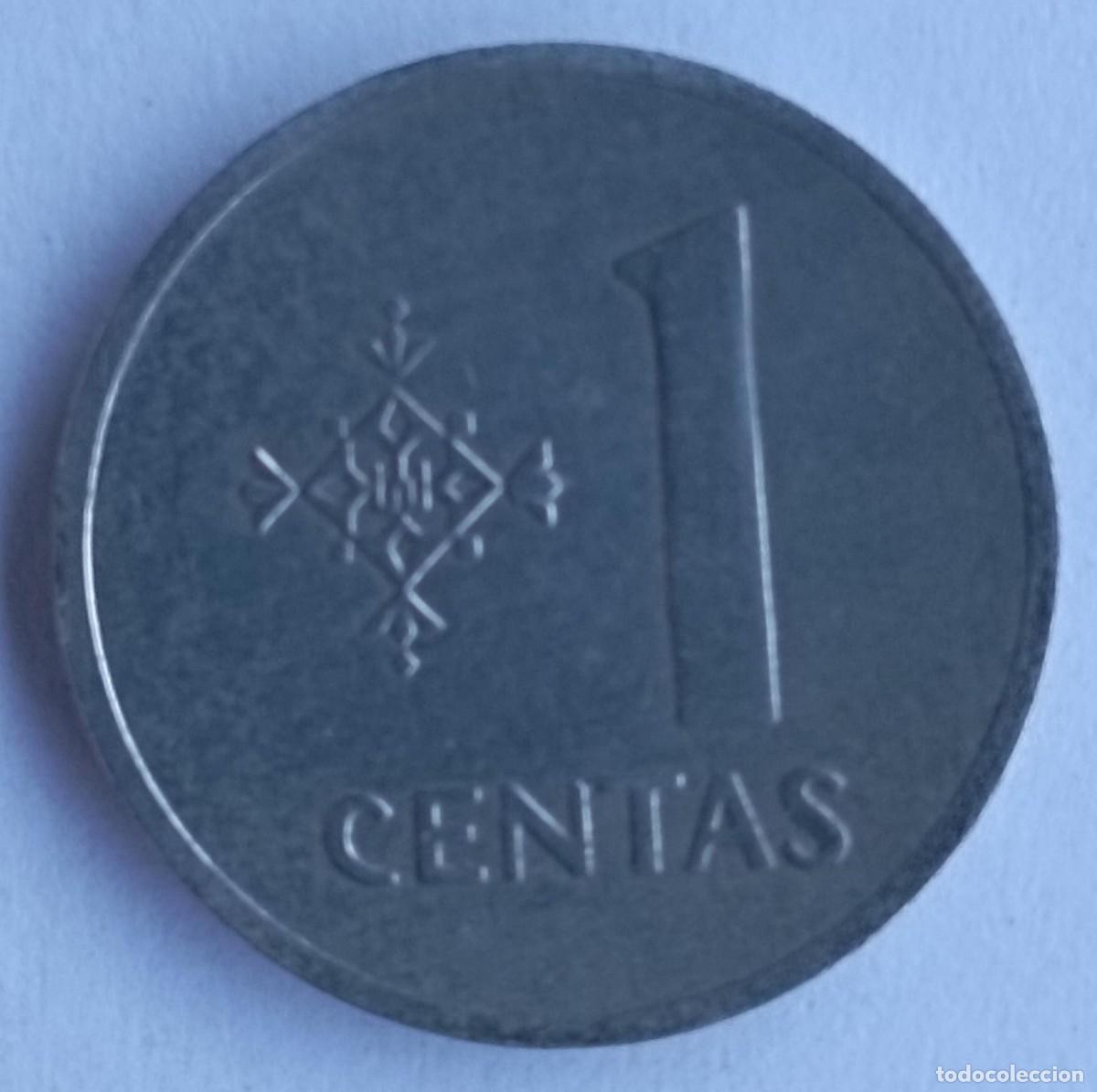 Monedas antiguas de Europa: Moneda de Lituania 1 centas de 1991 - Foto 2