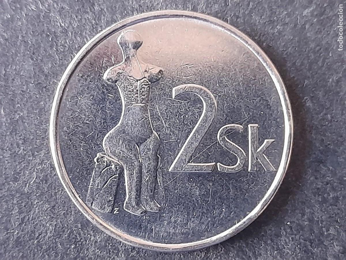 Alte M&uuml;nzen aus Europa: Moneda Republica Eslovaka, Eslovquia 2 Coronas 2003 KM 13 calidad EBC