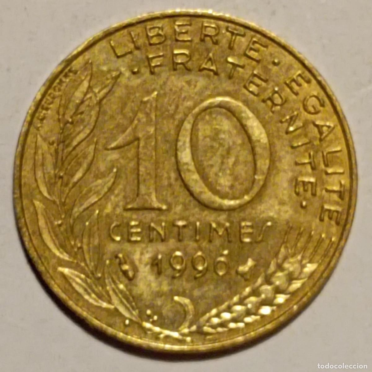 Monedas antiguas de Europa: Moneda de Francia 10 c&eacute;ntimos de 1996 - Foto 1