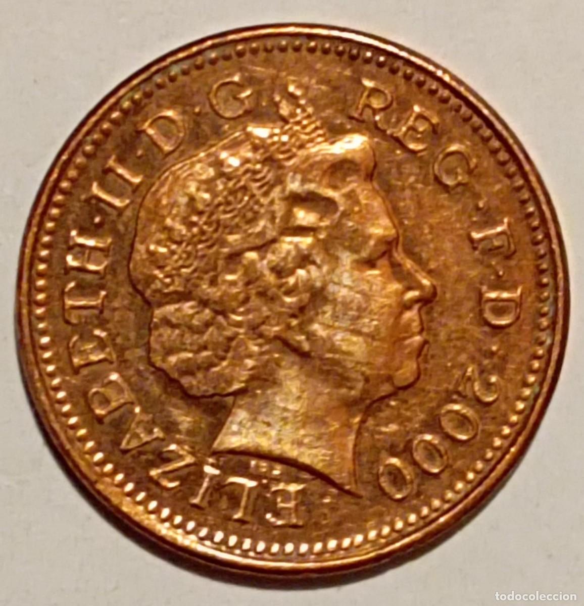 Monedas antiguas de Europa: Moneda de Inglaterra 1 penique del 2000 - Foto 1