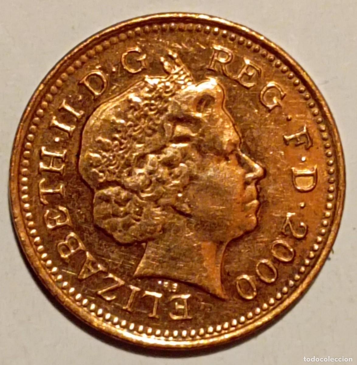 Monedas antiguas de Europa: Moneda de Inglaterra 1 penique del 2000 -A - Foto 2