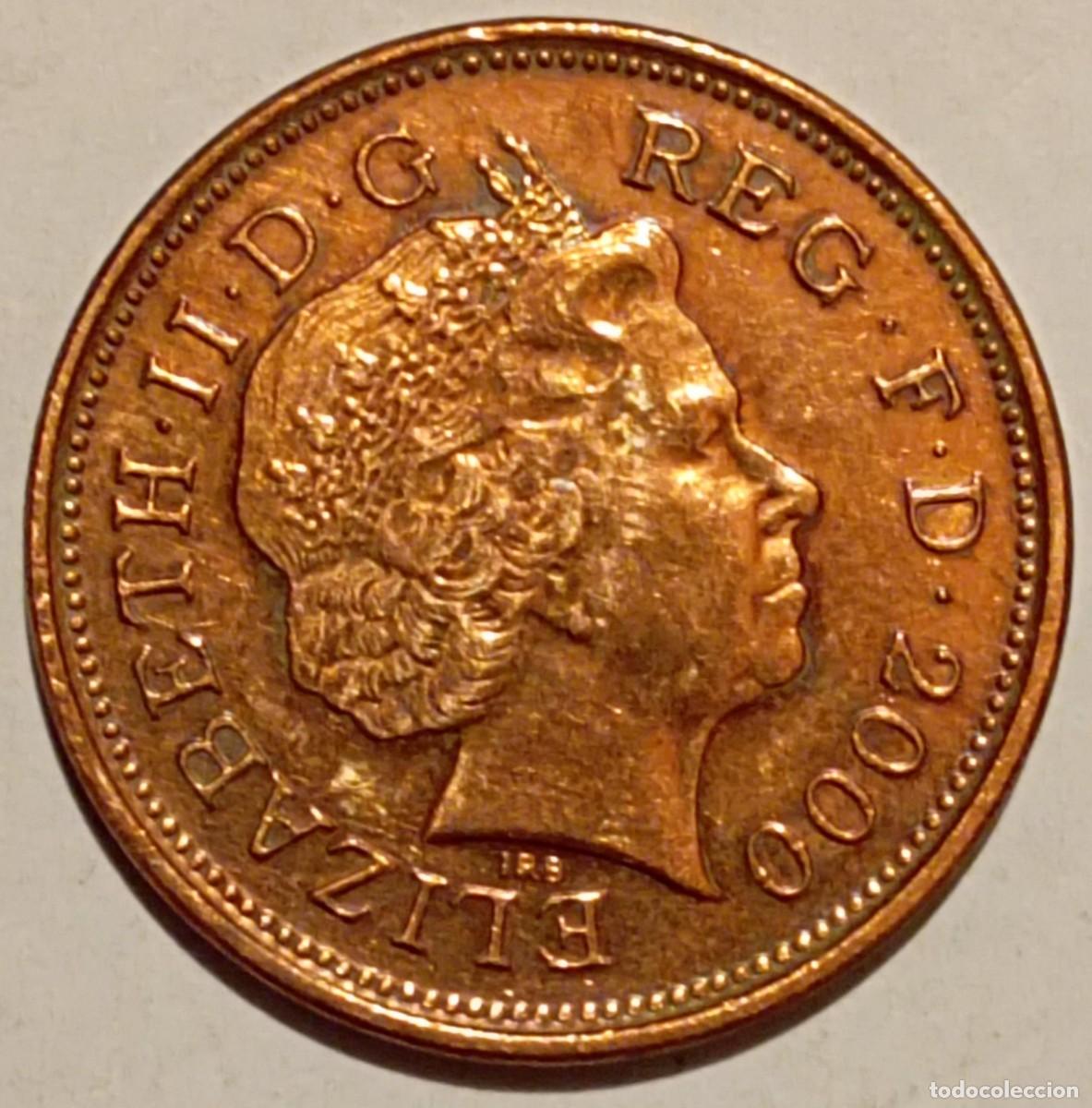 Monedas antiguas de Europa: Moneda de Inglaterra 2 peniques del 2000 -A - Foto 1