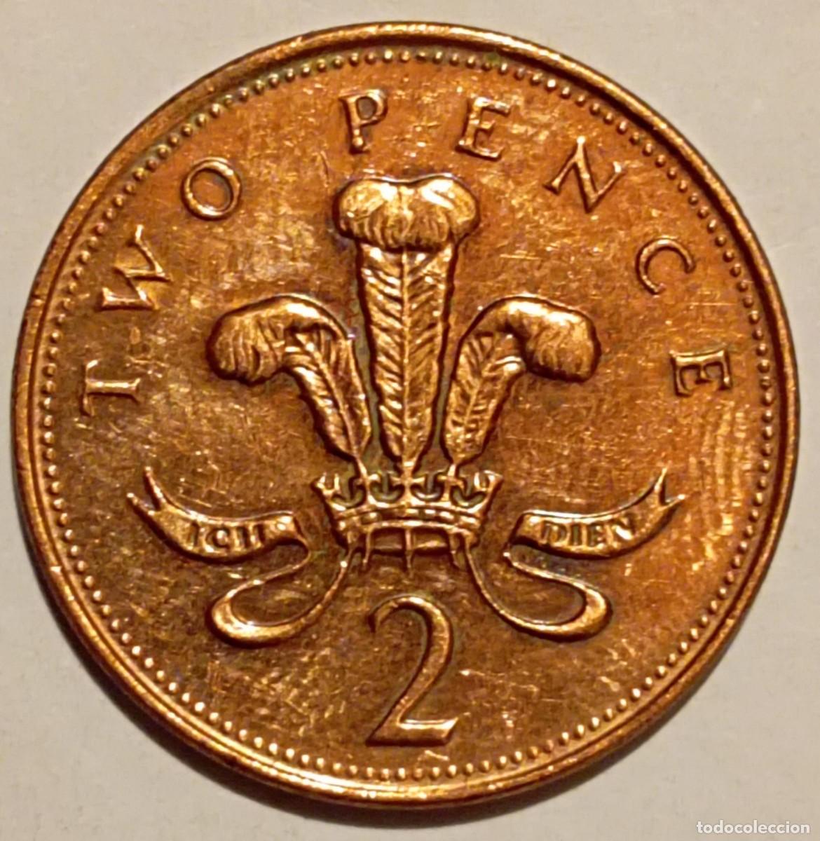 Monedas antiguas de Europa: Moneda de Inglaterra 2 peniques del 2000 -A - Foto 2