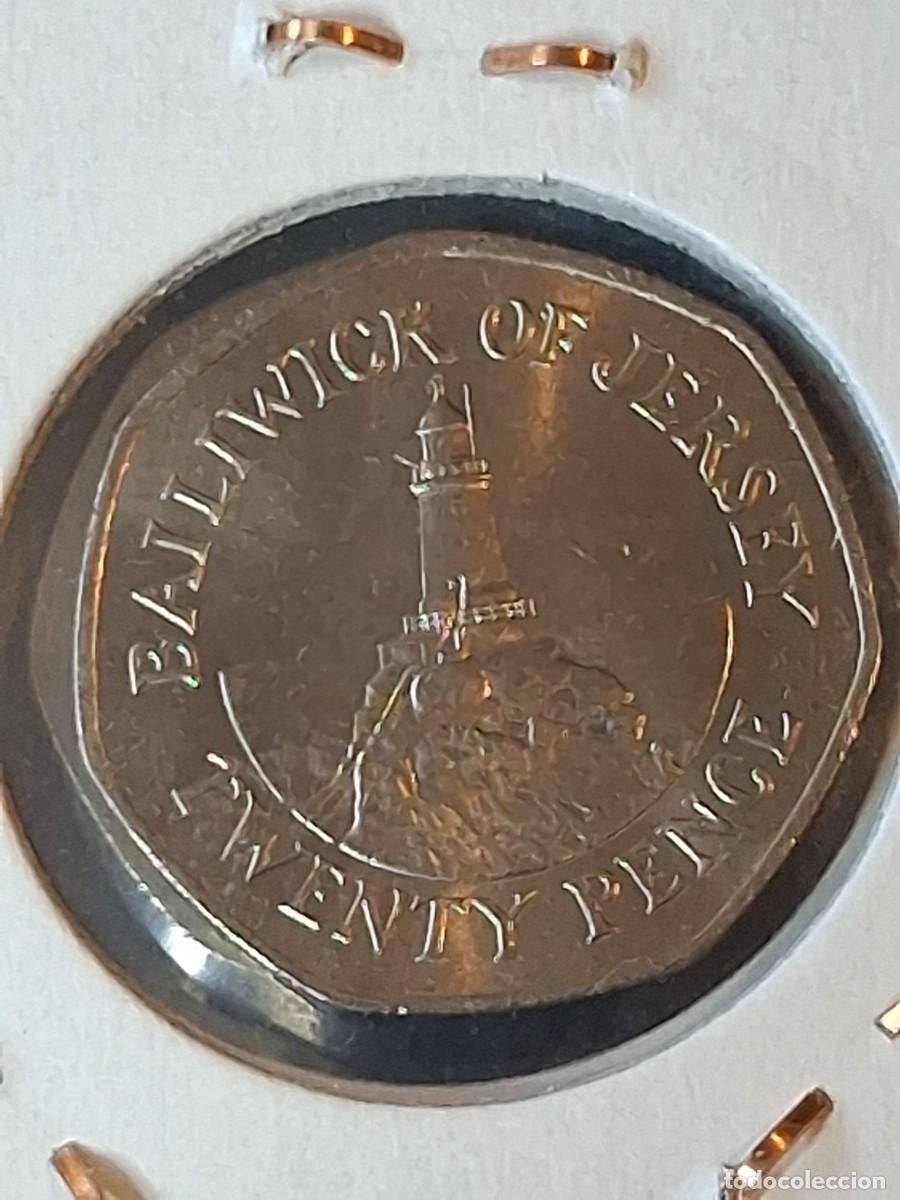 Monedas antiguas de Europa: Jersey 1994 20 pence UNC - Foto 2