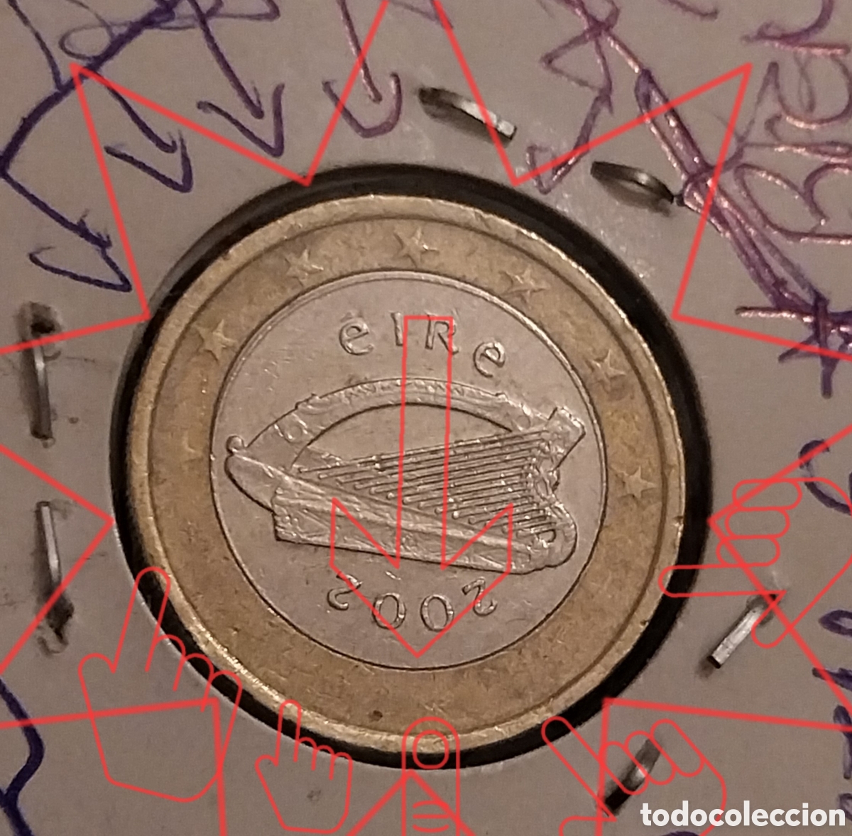 Monedas antiguas de Europa: ERROR 2002 eire ARPA CELTA Pocas Star. - Foto 4