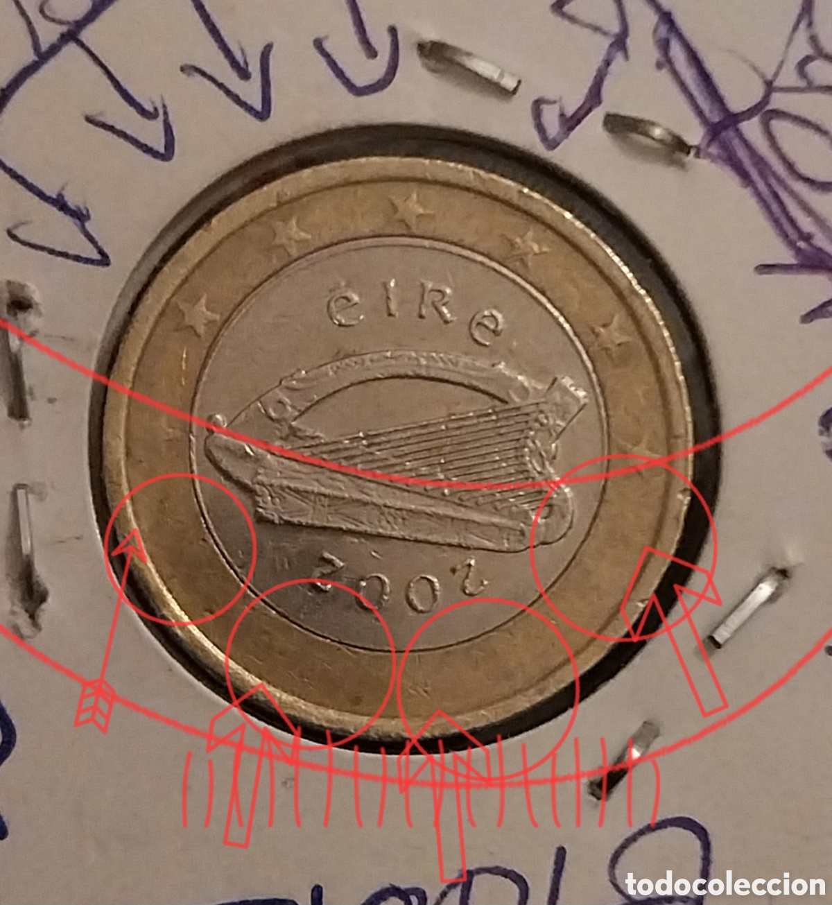 Monedas antiguas de Europa: ERROR 2002 eire ARPA CELTA Pocas Star. - Foto 1