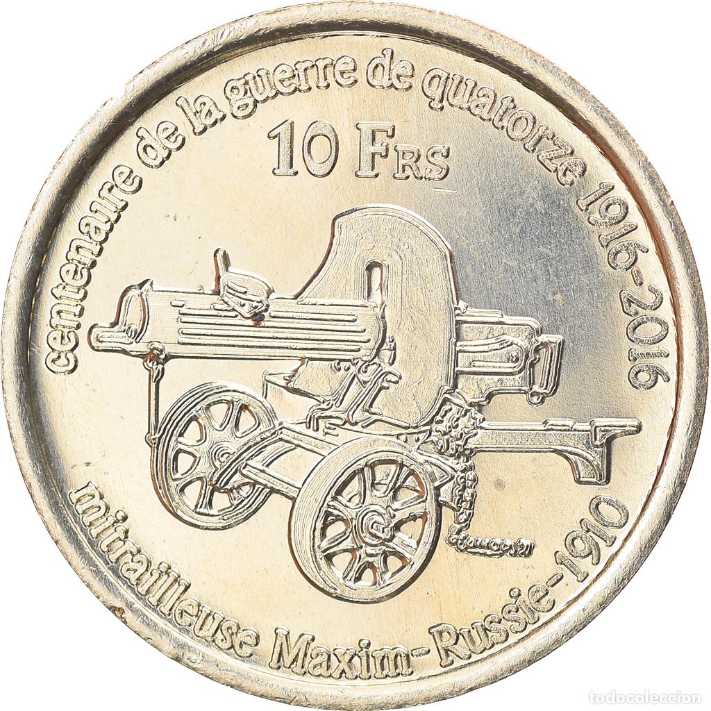 Moedas antigas da Europa: [#828846] Moneda, Francia, 10 Francs, 2016, Glorieuses, SC, Aluminio y cupron&iacute;quel