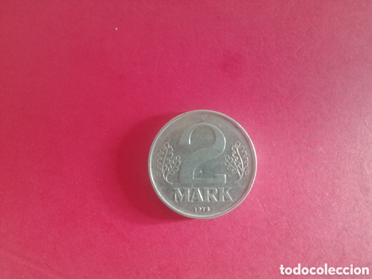 Monedas antiguas de Europa: 2 marcos de Rep&uacute;blica Democr&aacute;tica de Alemania 1978