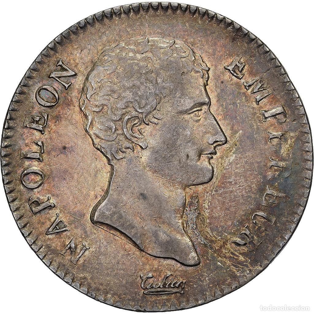 Moedas antigas da Europa: [#1508868] Francia, Napoleon I, 2 Francs, AN 13, Paris, Plata, MBC+, Gadoury:495