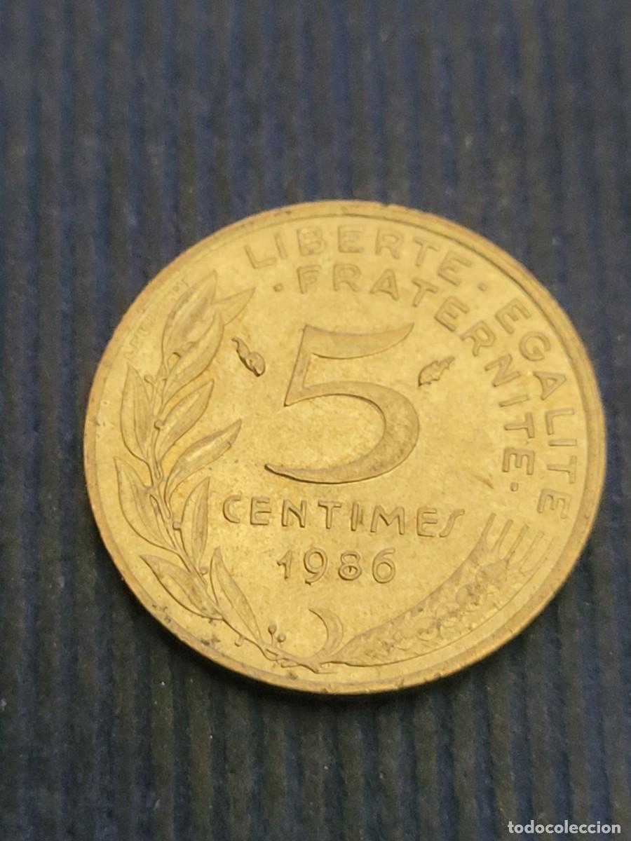 Monedas antiguas de Europa: Moneda 5 c&eacute;ntimos 1986 Francia - Foto 2