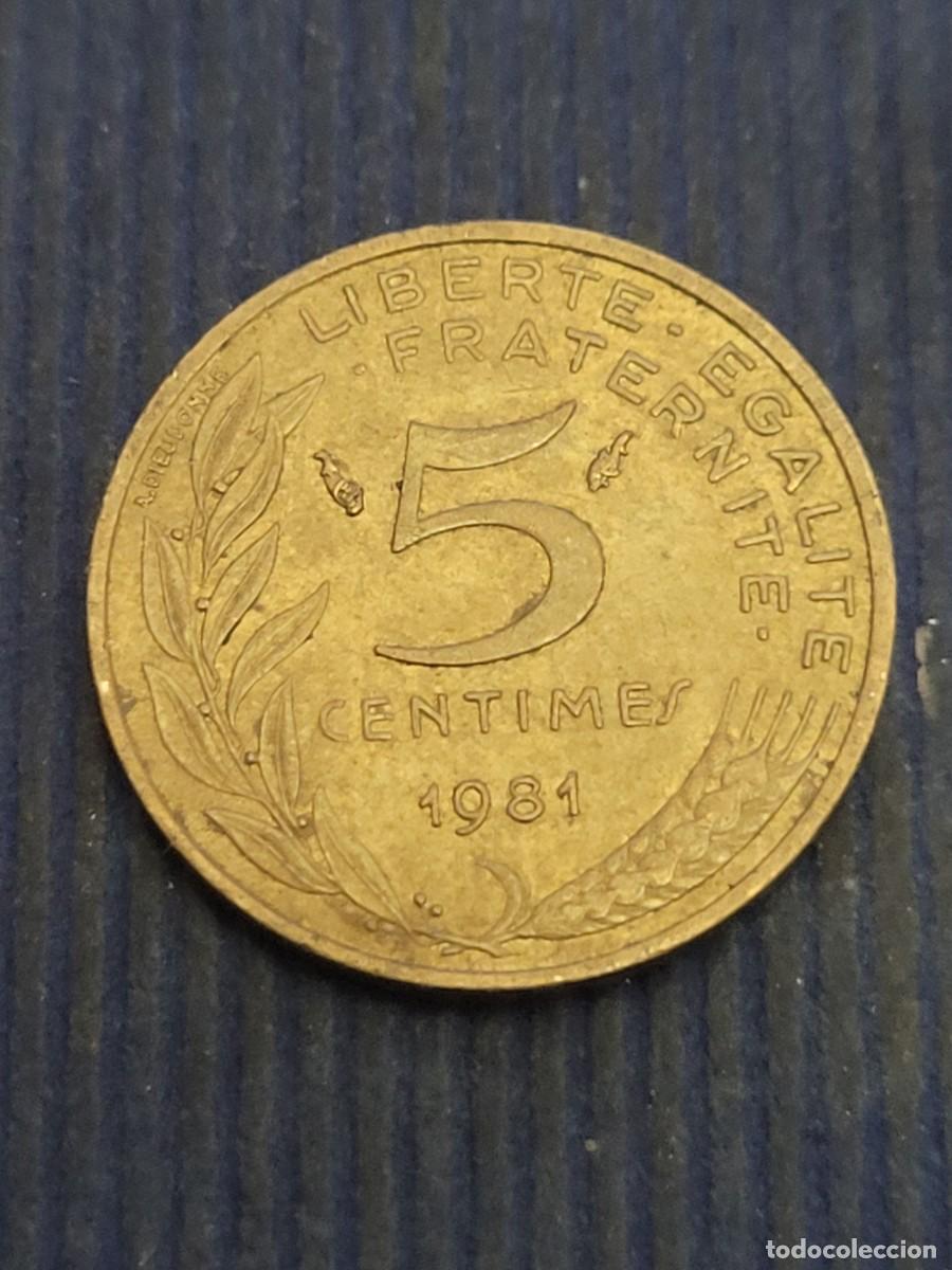 Monedas antiguas de Europa: Moneda 5 c&eacute;ntimos 1981 Francia - Foto 2