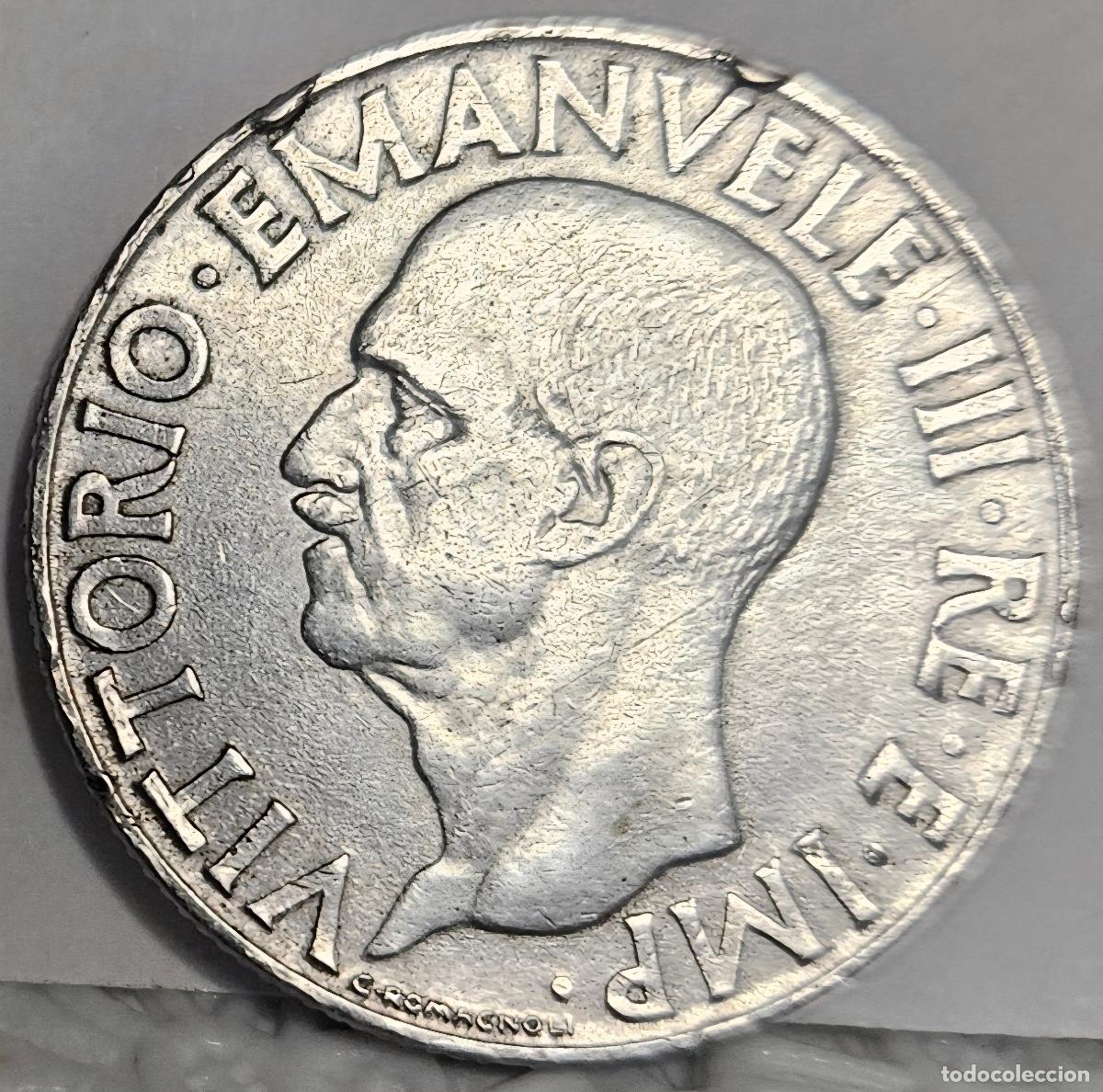 Monete antiche di Europa: Moneta 1 Lira Italia 1940 &ndash; Aquila su fascio &ndash; Regime fascista &ndash; Zecca Roma (R)